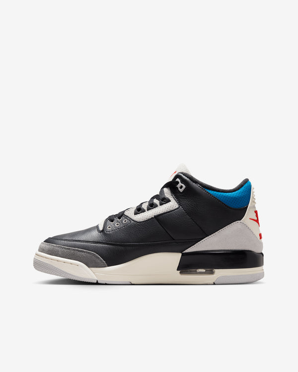 Nike - Men's Air Jordan 3 Retro OG Sneakers - (Black/Chile Red)