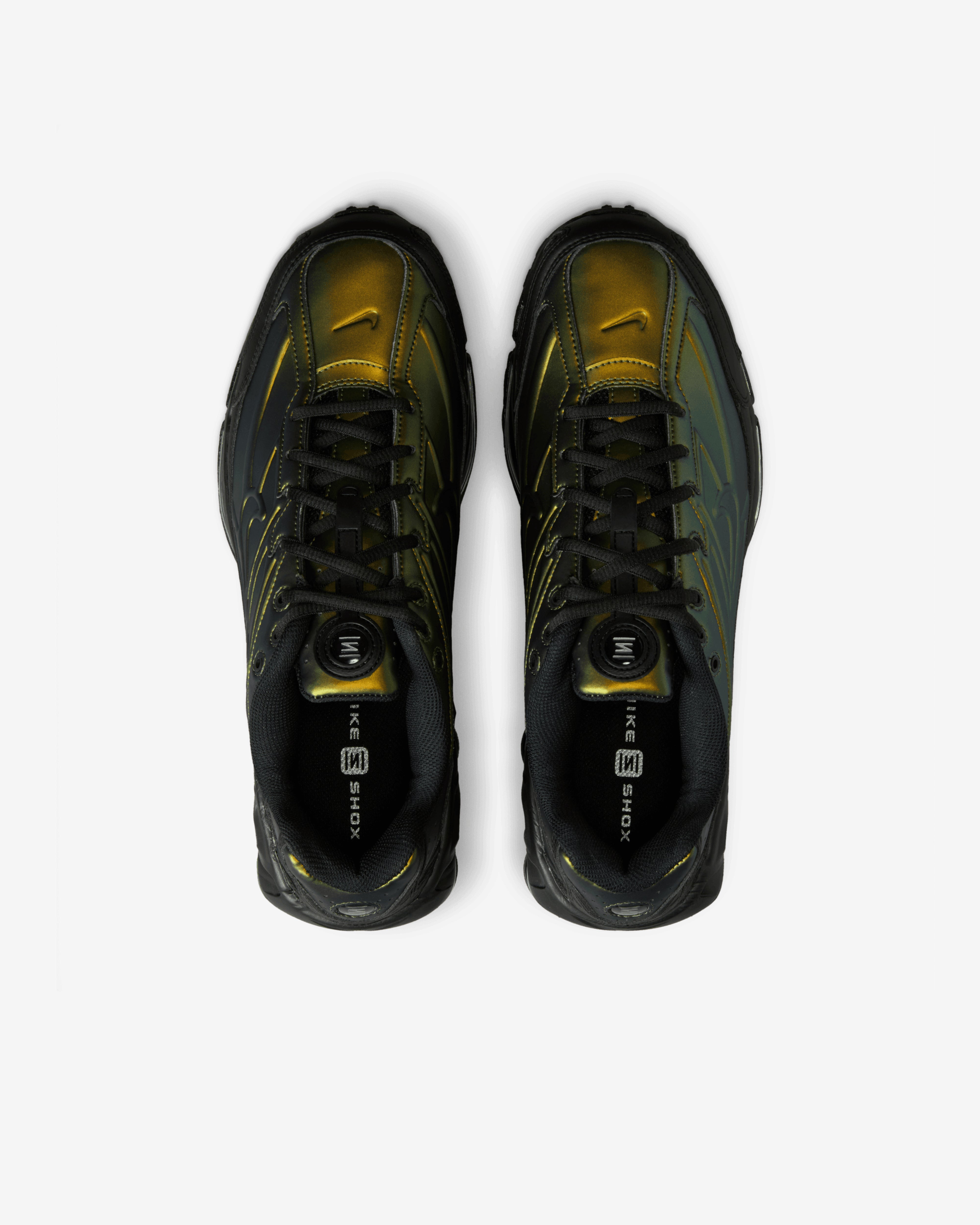Nike: Men's Shox Ride 2 Sneakers (Black/Cargo Khaki) | DSMNY E-SHOP