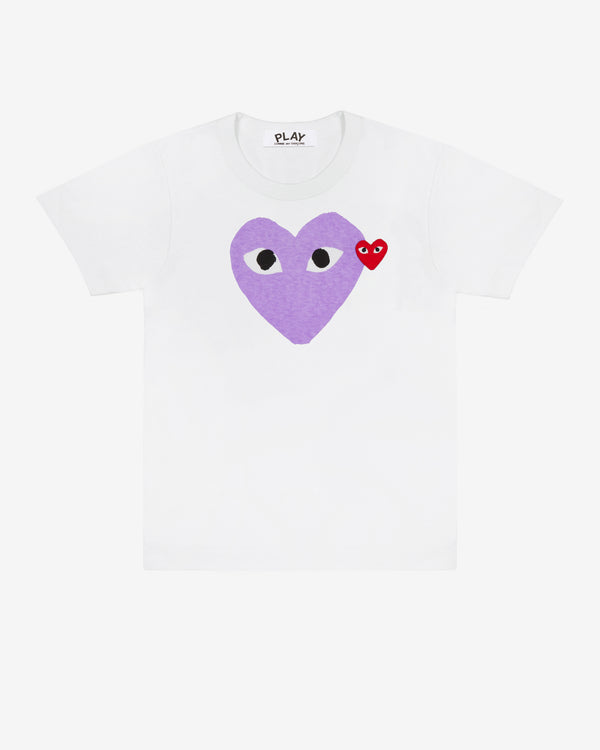 Play - Pastel Graphic Heart T-Shirt - (Purple)