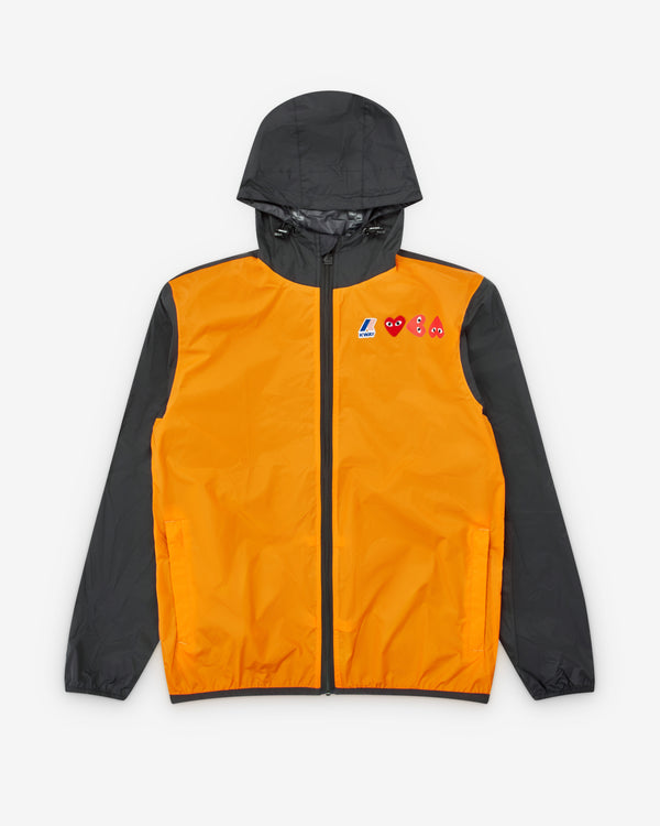Play Comme des Garçons - K-Way Zip Jacket - (Orange/Black)