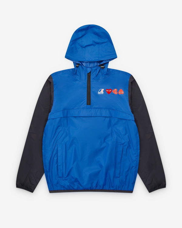 Play Comme des Garçons - K-Way Half Zip Jacket - (Blue/Black)