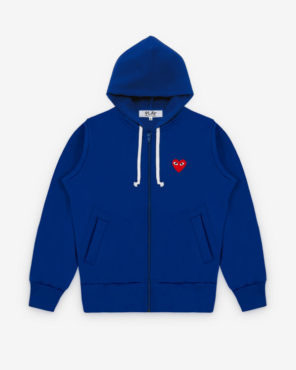 Play Comme des Garçons - Hooded Zip-Up - (Navy)