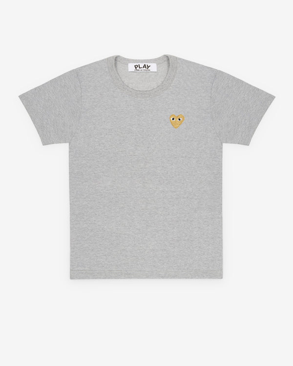 Play Comme des Garçons - Gold Heart T-Shirt - (Grey)