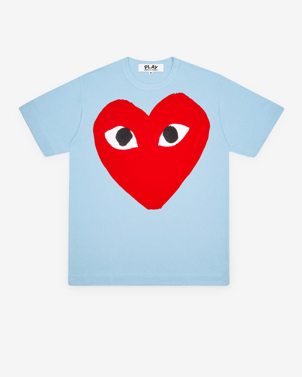 Play Comme des Garçons - Bright Heart Logo T-Shirt - (Blue)