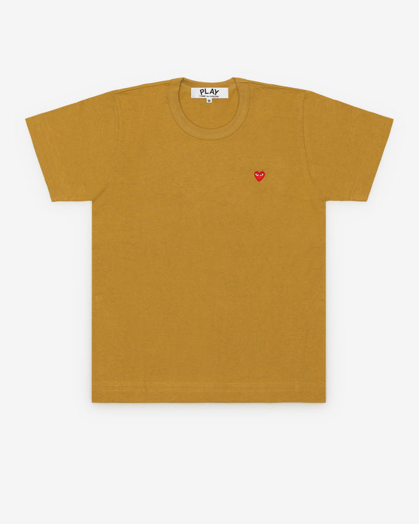 Play Comme des Garçons - Small Heart T-Shirt - (Mustard)