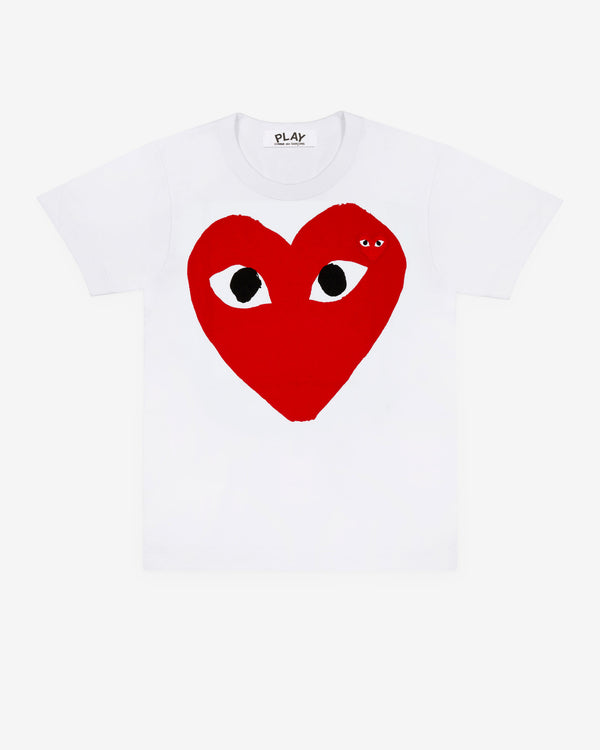 Play Comme des Garçons - Red T-Shirt - (White)