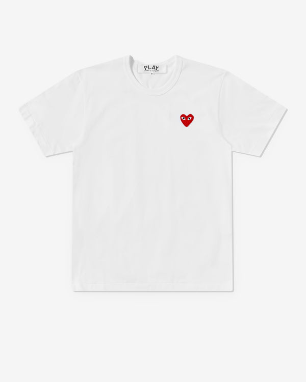 Play Comme des Garçons - Red T-Shirt - (White)