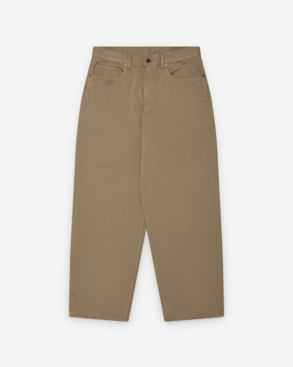 A.Presse - Men's Washed Silk Cotton Pique Pants - (Beige)
