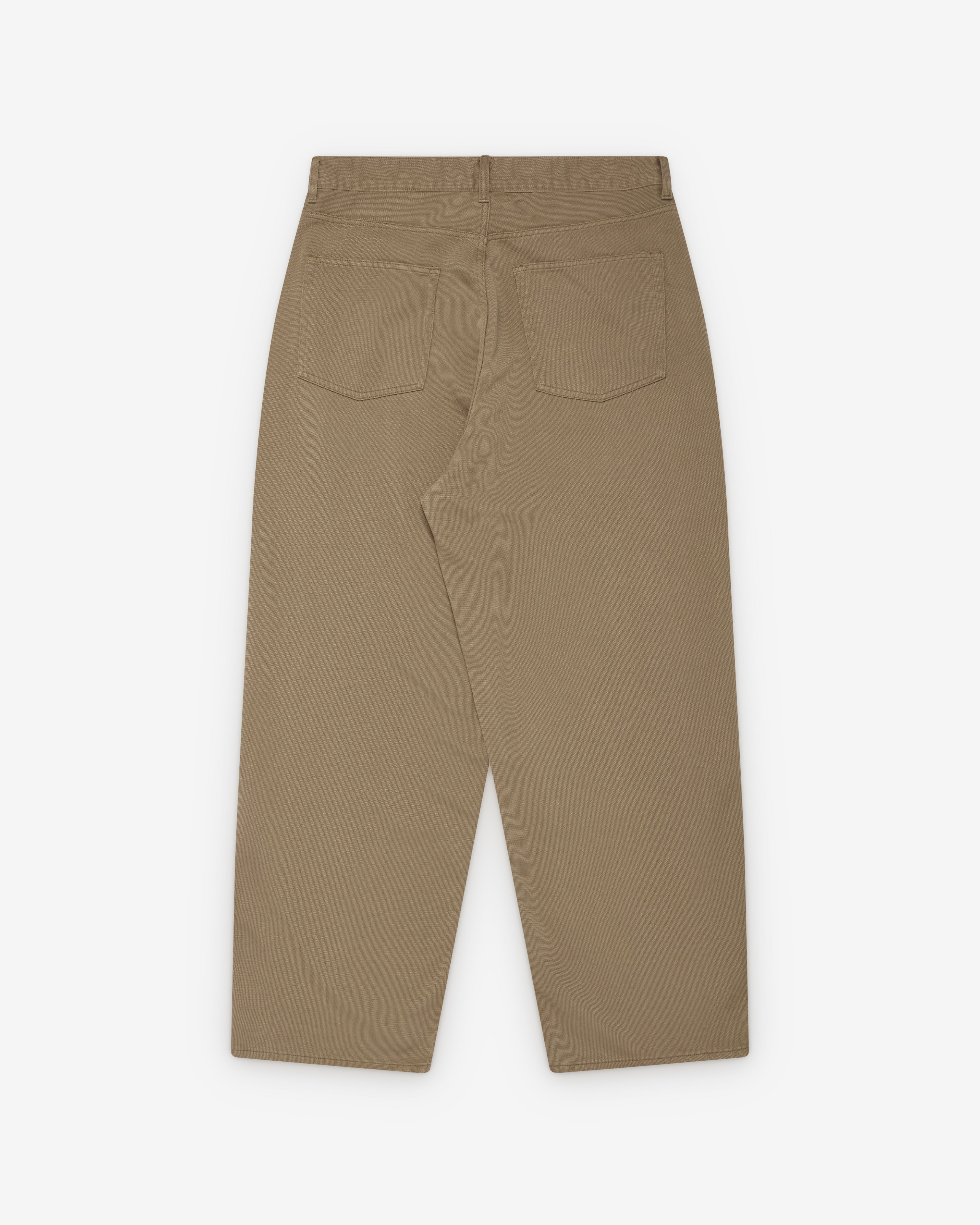 A.Presse: Men's Washed Silk Cotton Pique Pants (Beige) | DSMNY E-SHOP