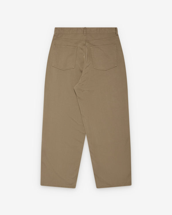 A.Presse - Men's Washed Silk Cotton Pique Pants - (Beige)