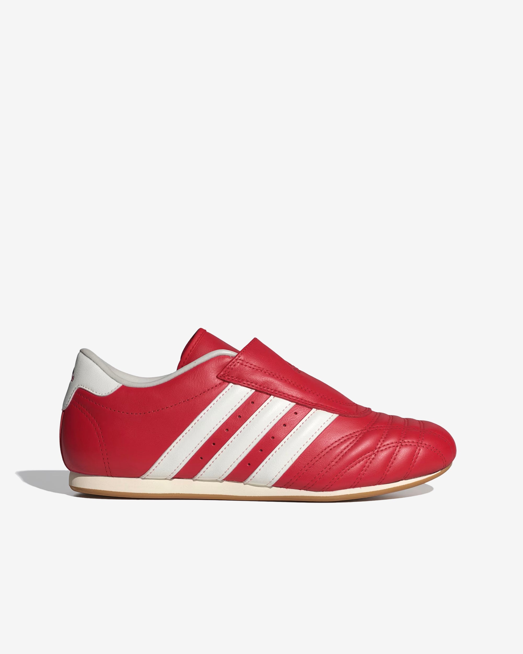 Adidas - Women's Taekwondo Sneakers - (Off White/Red/Gum) view 1, Click to Zoom in