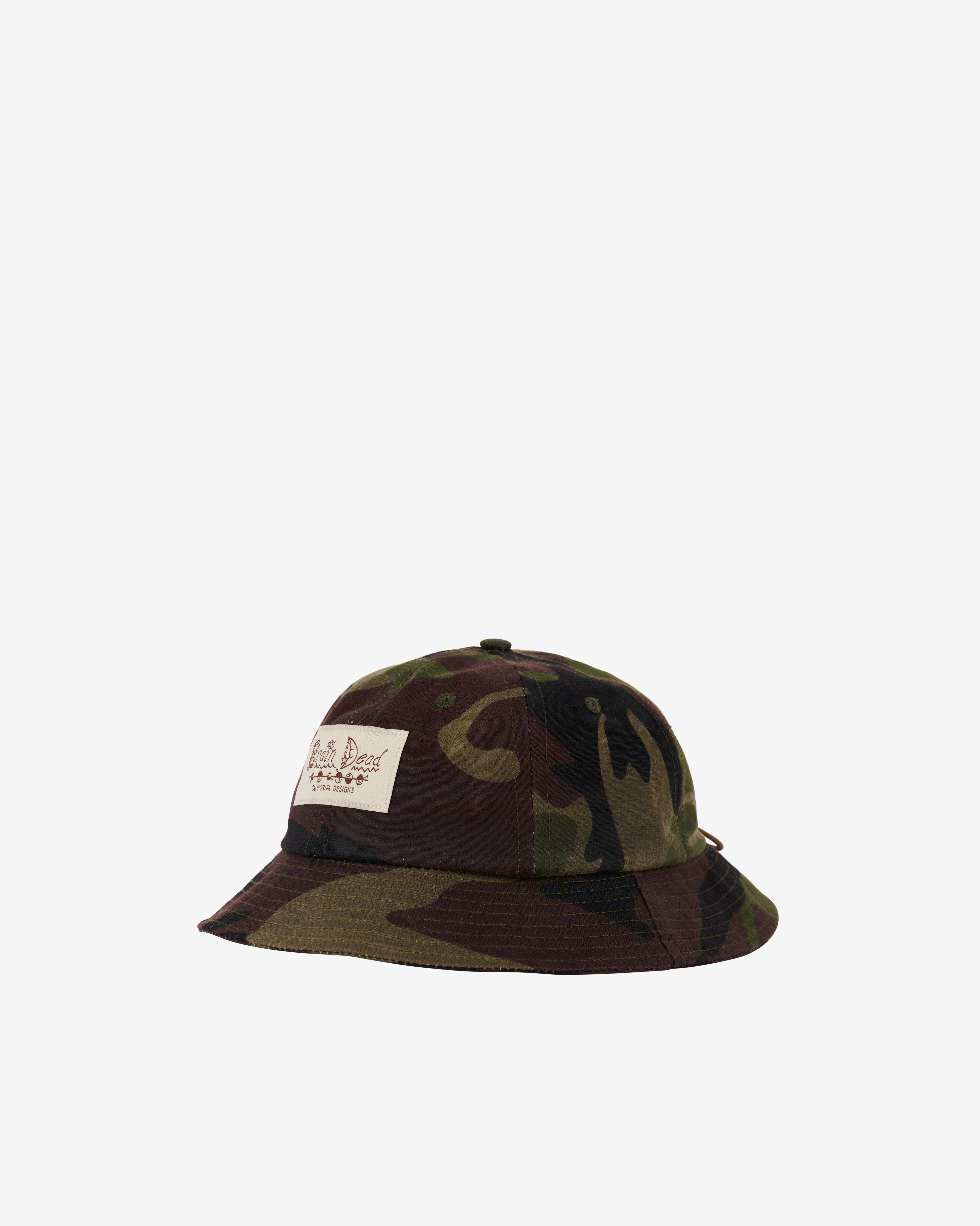 Brain Dead: Men's Adjustable 6 Panel Bell Hat (Camo) | DSMNY E-SHOP