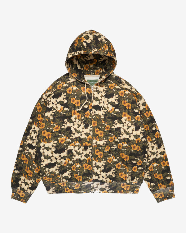 Denim Tears - Floral Wreath Zip Hoodie - (Green / Yellow)