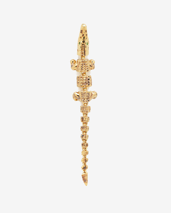 Bibi Van Der Velden - Women's Gator Vertebrae Earring - (Gold)