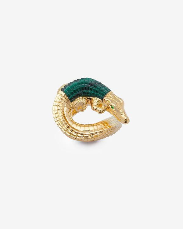 Bibi Van Der Velden - Women's Alligator Twist Ring - (Yellow Gold)