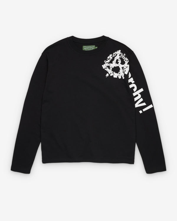 Denim Tears - Men's Anarchy Long Sleeve Tee - (Black)