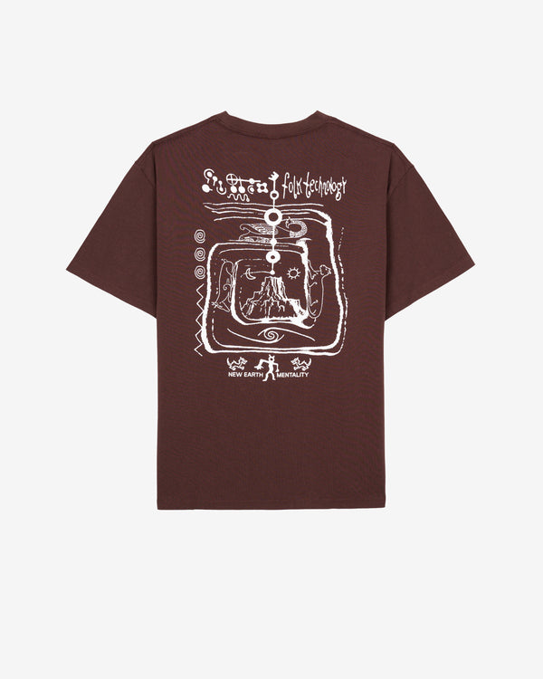 Brain Dead - Men's Ancient Knowledge T-Shirt - (Berry)