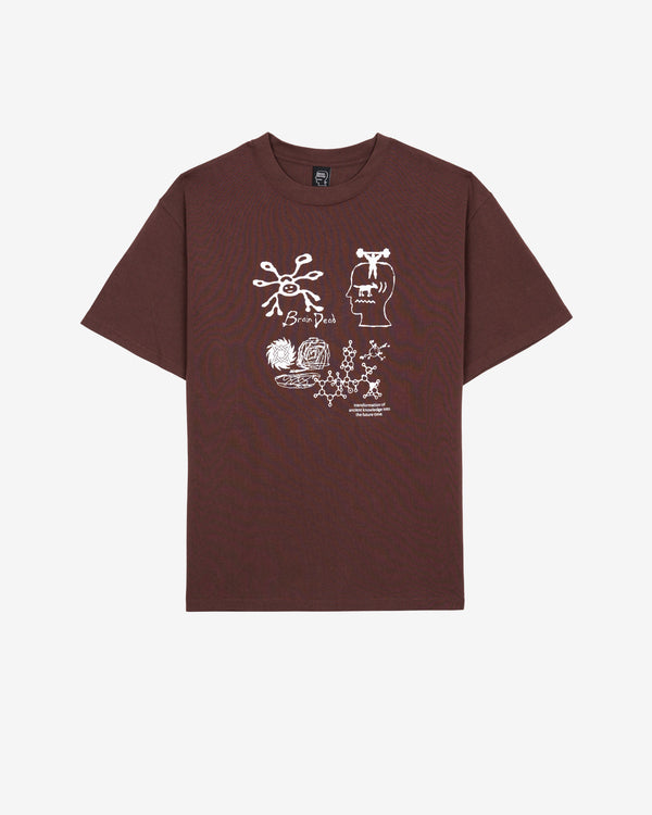 Brain Dead - Men's Ancient Knowledge T-Shirt - (Berry)
