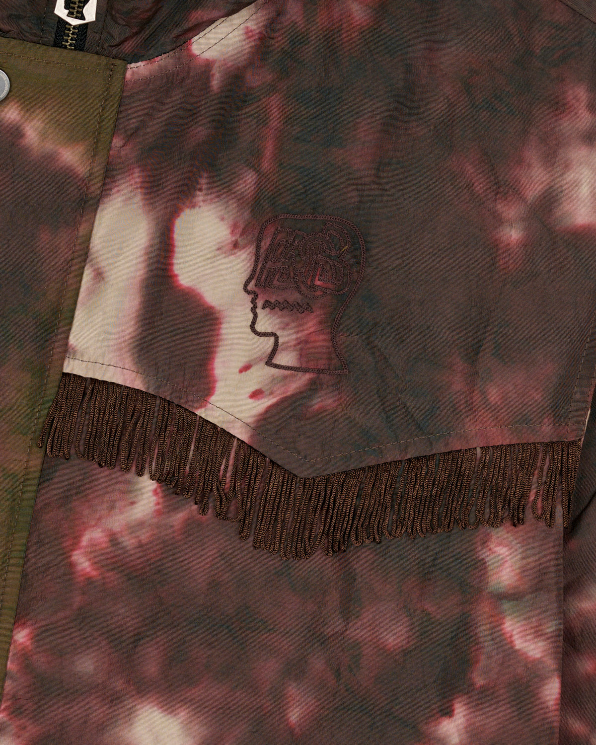 Brain Dead X Andersson Bell - Men's Tie-Dyed Jacket - (Brown) view 4, Click to Zoom in