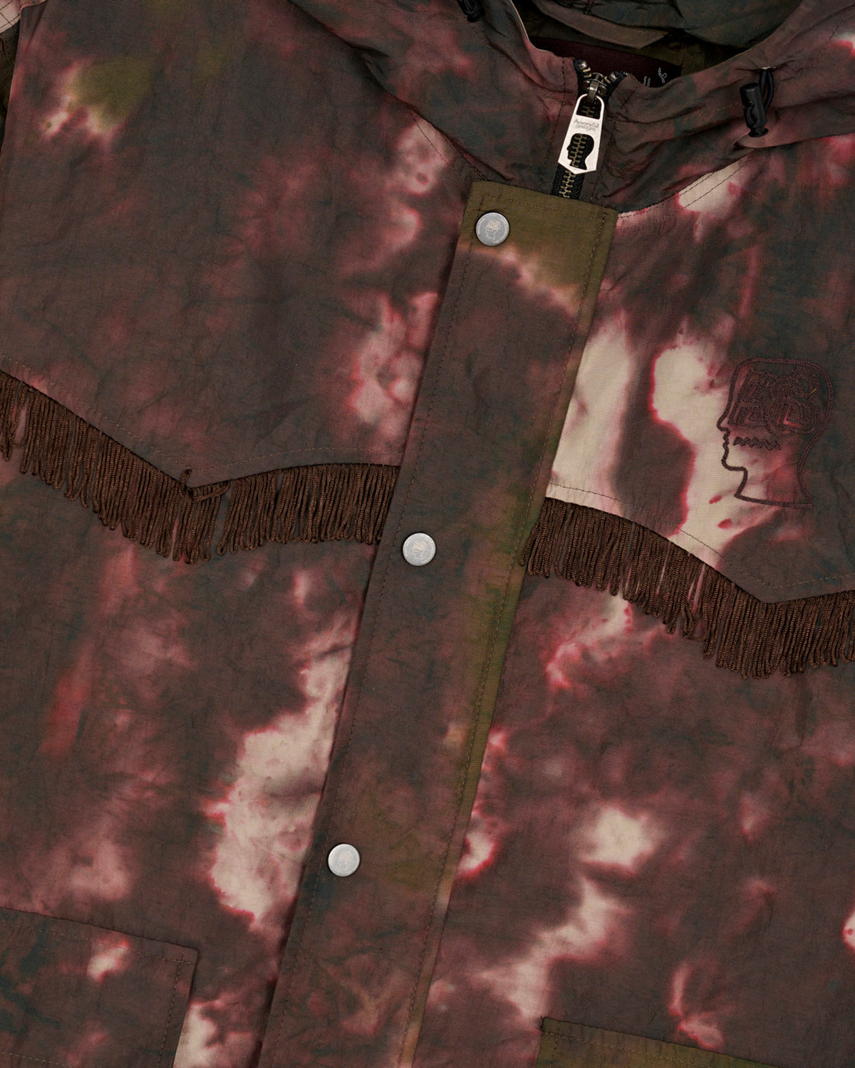 Brain Dead X Andersson Bell - Men's Tie-Dyed Jacket - (Brown) view 3, Click to Zoom in