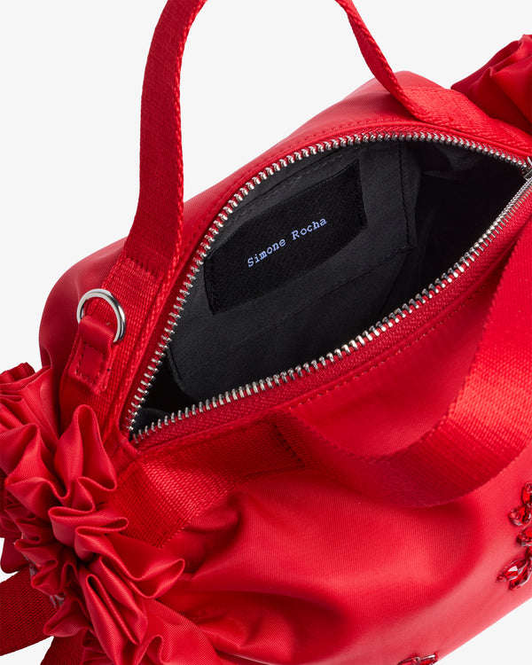 Simone Rocha - Women's Mini Double Ribbon Rosette Bag - (Red)