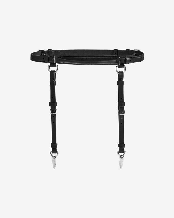 Simone Rocha - Men's Double Loop Tassle Bridle Belt - (Black)