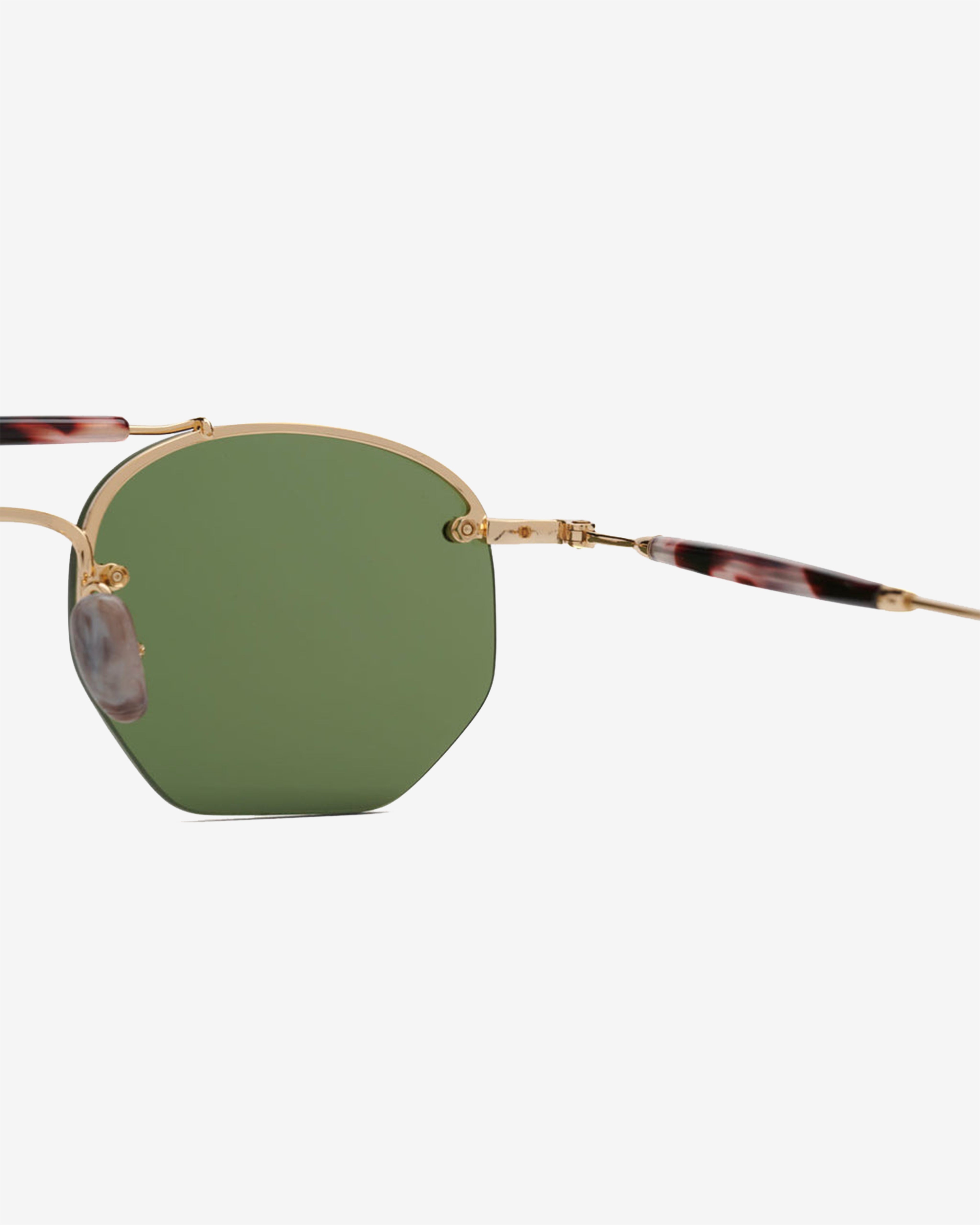 Brain Dead: Kaz Sunglasses (Gold) | DSMNY E-SHOP