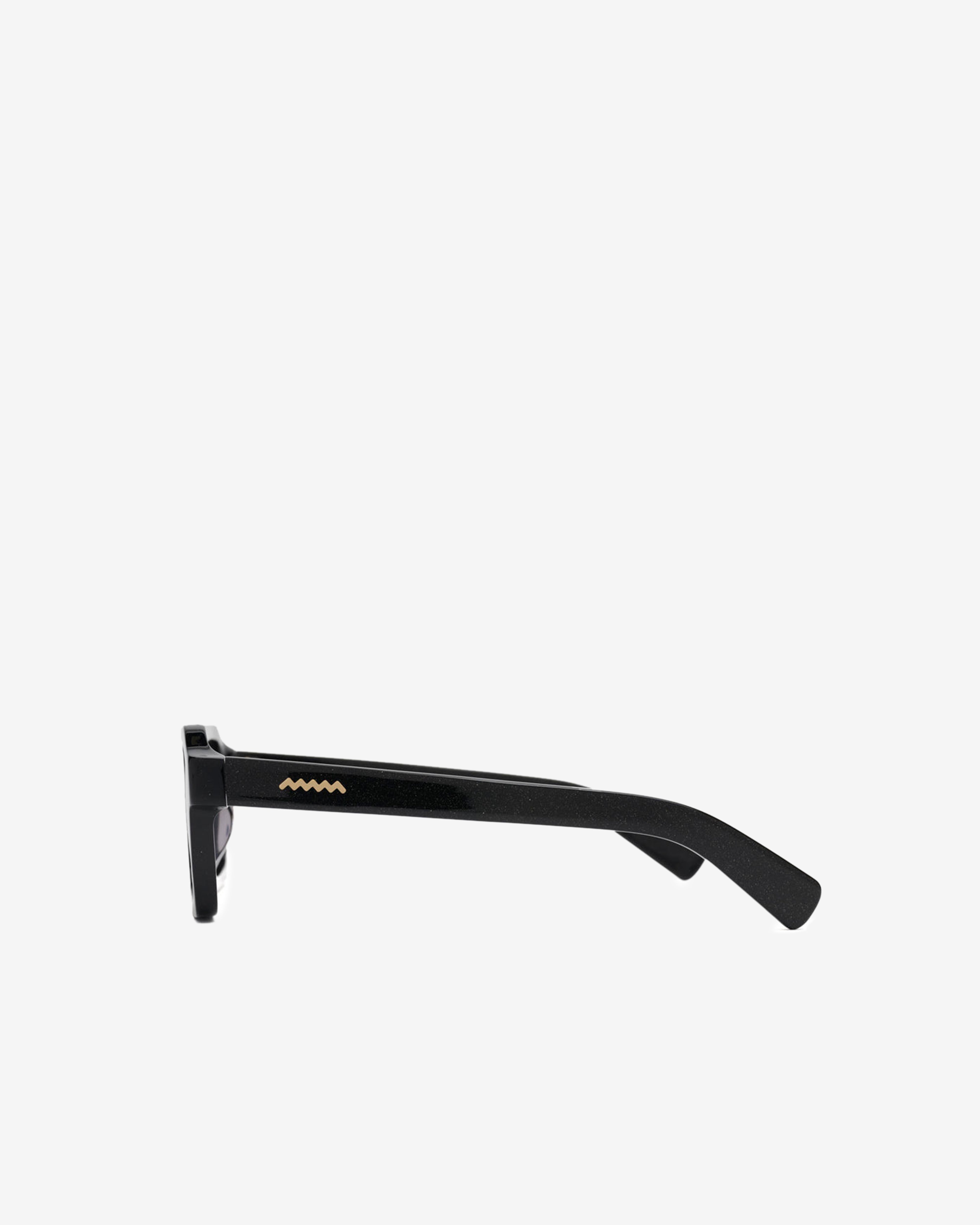 Brain Dead: Stauton Sunglasses (Black Sparkle) | DSMNY E-SHOP