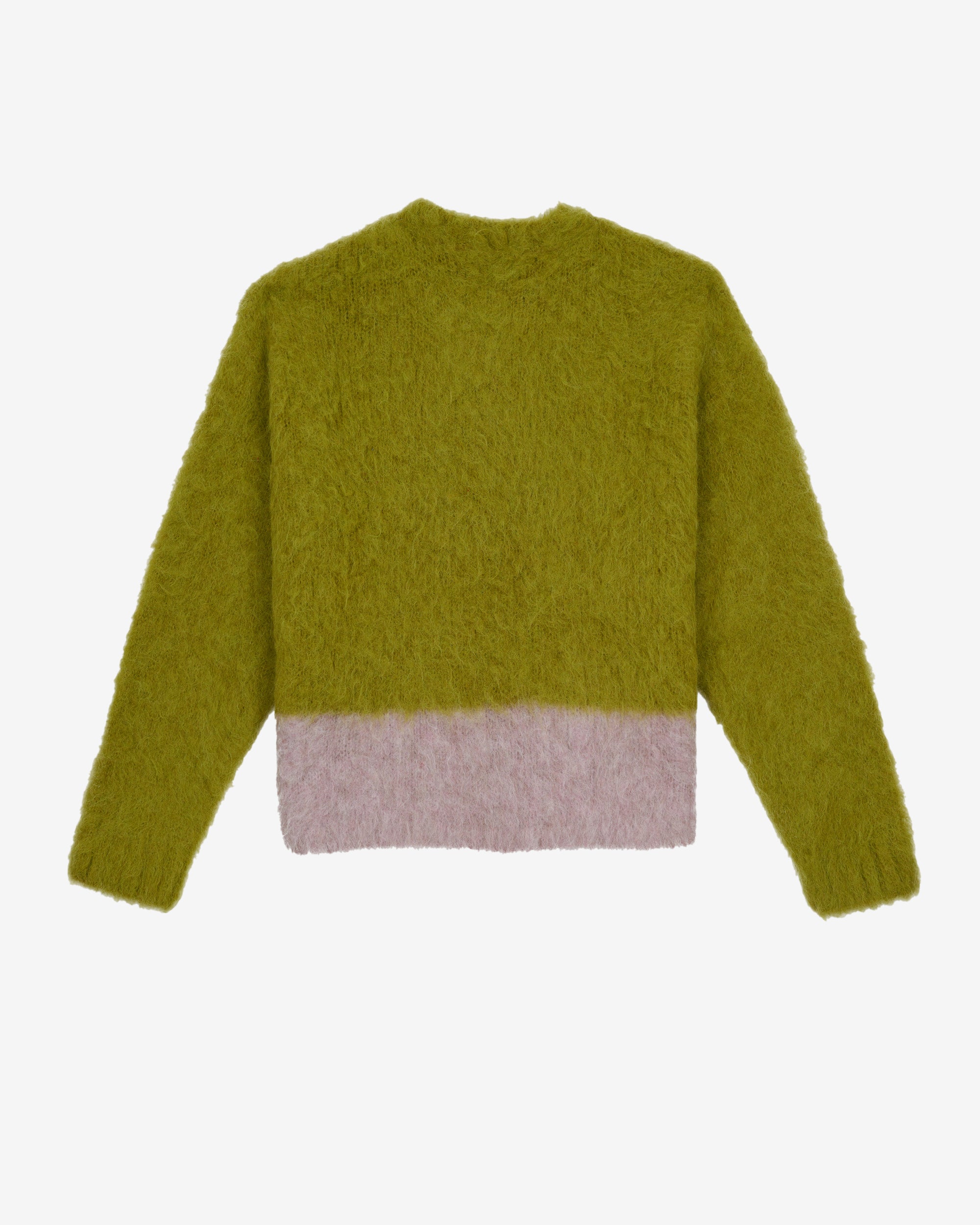 Brain Dead - Men's Super Hairy Boxy Knit Sweater - (Lime) view 2, Click to Zoom in