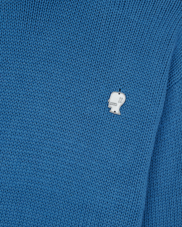 Brain Dead - Men's Turtle Neck Sweater -(Blue)