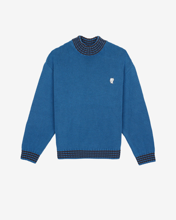 Brain Dead - Men's Turtle Neck Sweater -(Blue)