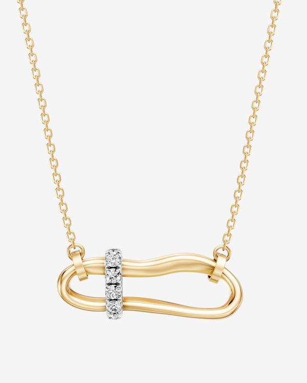 Bernard James - Crushed Cinch Macro Diamond Necklace - (Yellow Gold)