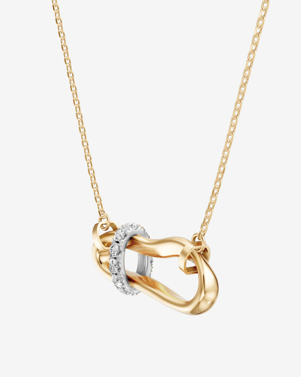 Bernard James - Crushed Cinch Macro Diamond Necklace - (Yellow Gold)