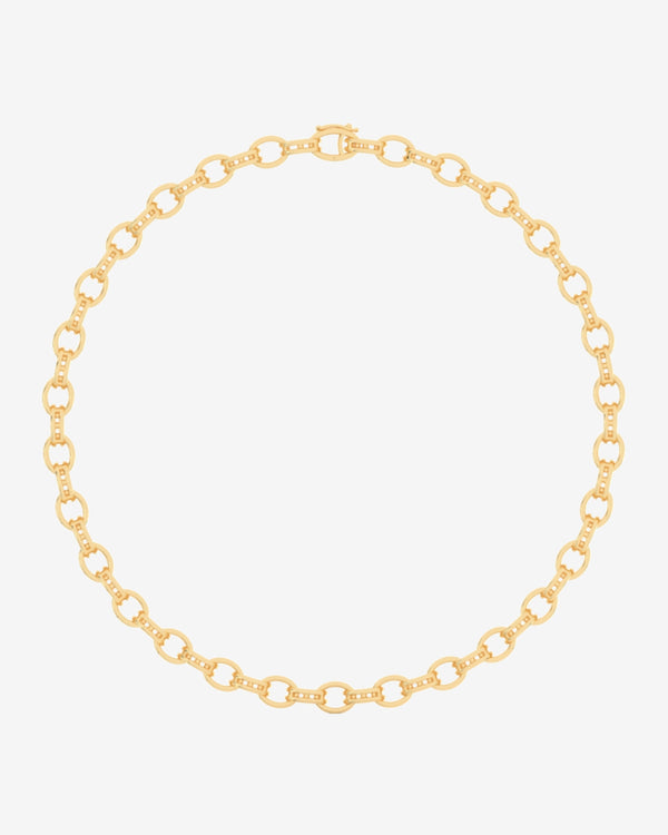 Bernard James - DSM Exclusive Macro Frame Link Necklace - (Yellow Gold)