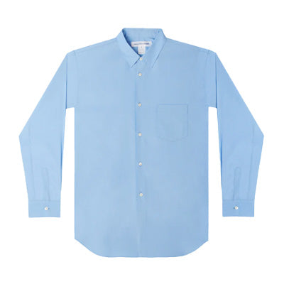 CDG Shirt Forever - Poplin Shirt - (Blue Plain)