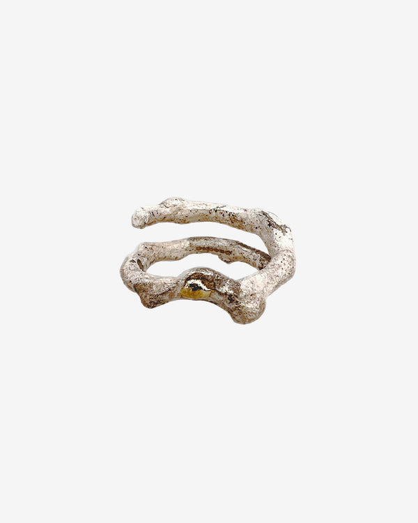 Weinan Pan - Bone Ring No4 Long - (Yellow Gold)