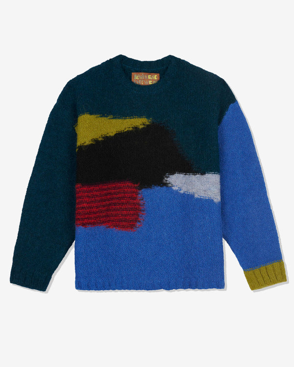 Brain Dead - Men's Boxy Knit Sweater - (Blue)