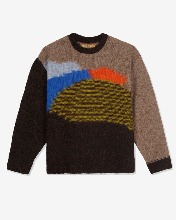 Brain Dead - Men's Boxy Knit Sweater - (Brown)