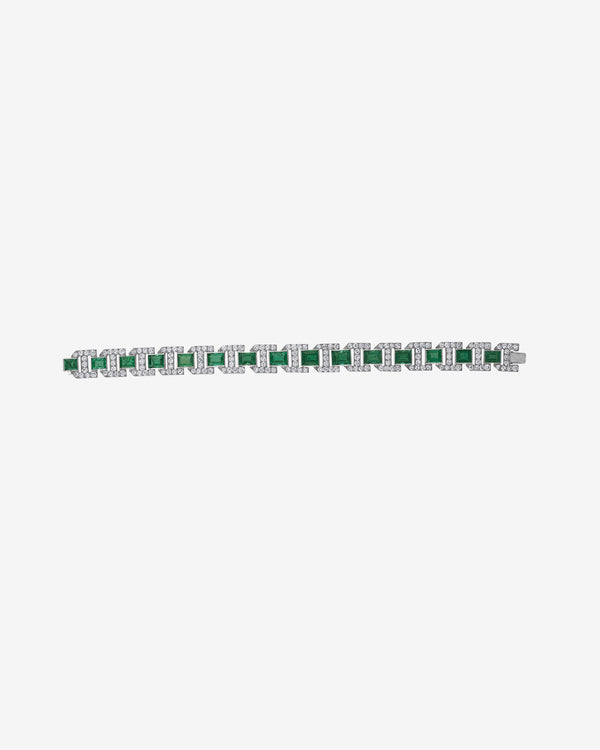 Mindi Mond - Women's Emerald Diamond Bracelet - (Emerald)