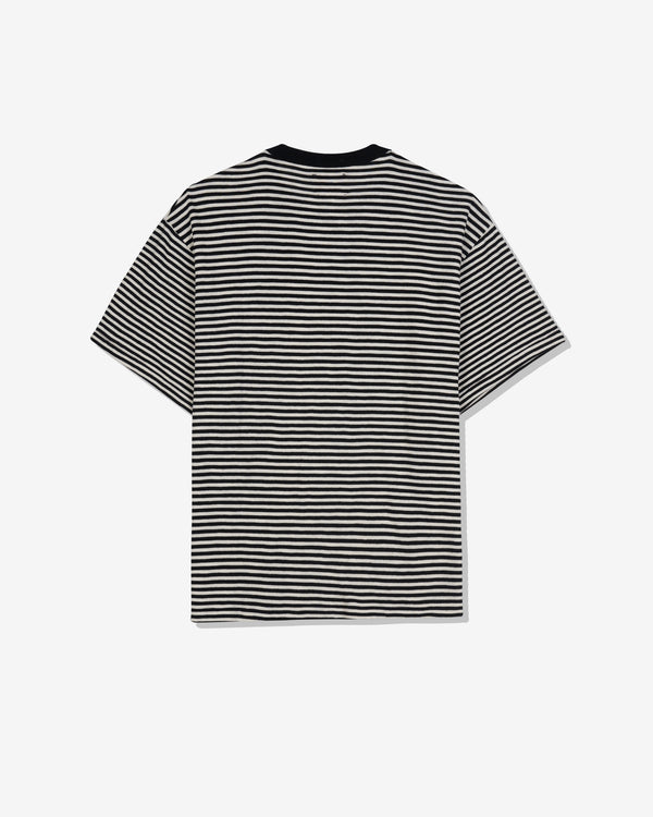 Brain Dead - Brooks Brothers Men's Loose Knit Striped T-Shirt - (Black)