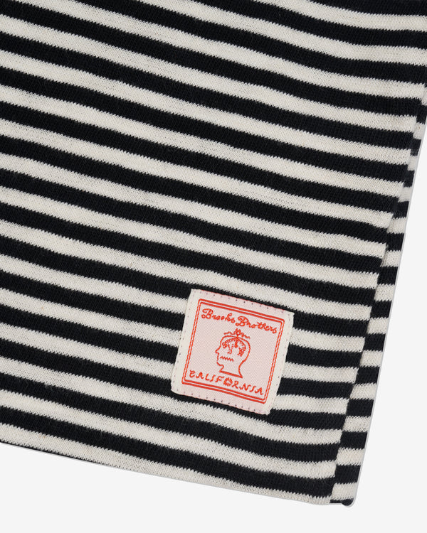 Brain Dead - Brooks Brothers Men's Loose Knit Striped T-Shirt - (Black)