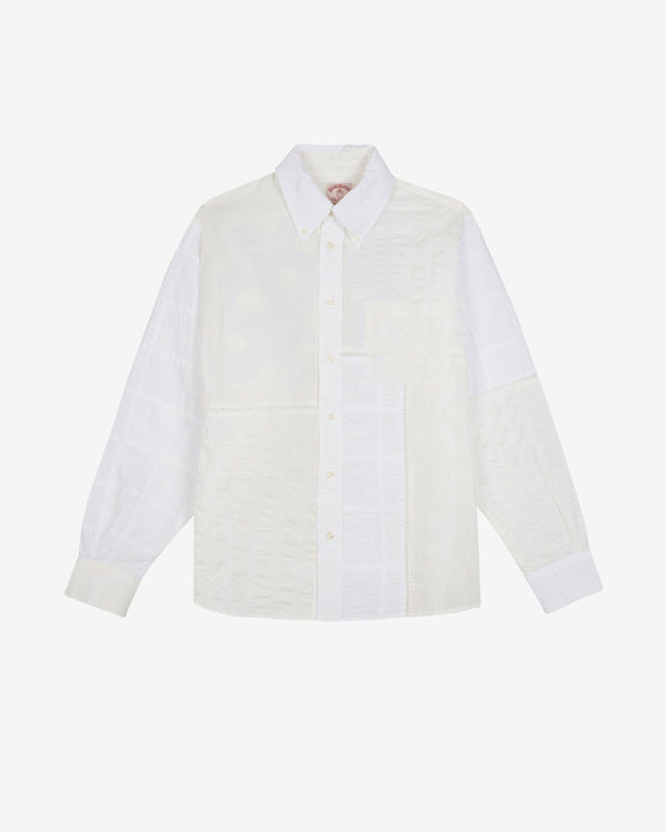 Brain Dead - Brooks Brothers California Men's Patchwork Oxford Shirt - (White/Multi)