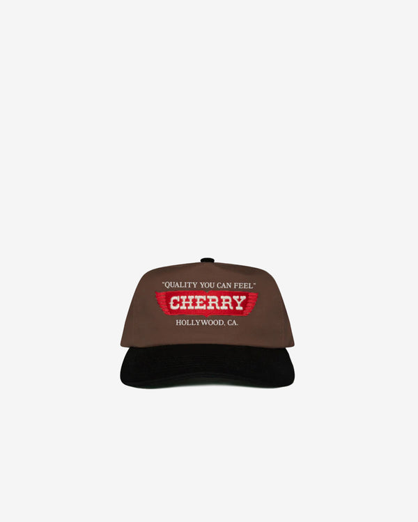 Cherry LA - Wings 5 Panel Hat - (Brown/Black)