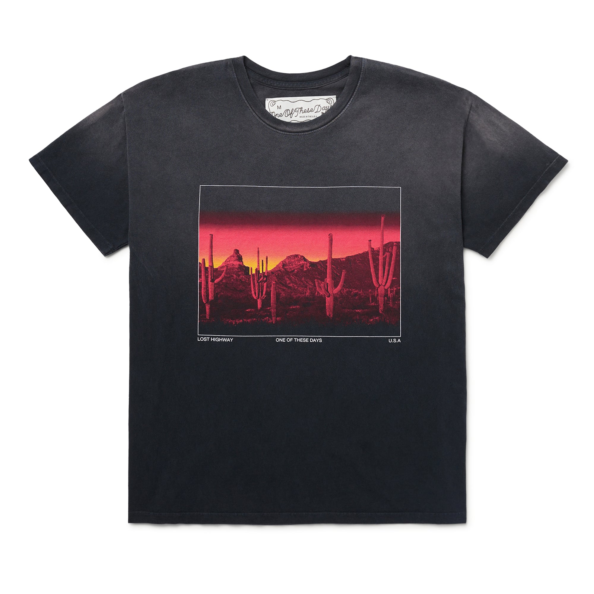One of These Days - Burning Landscape Tee - (Black) view 1