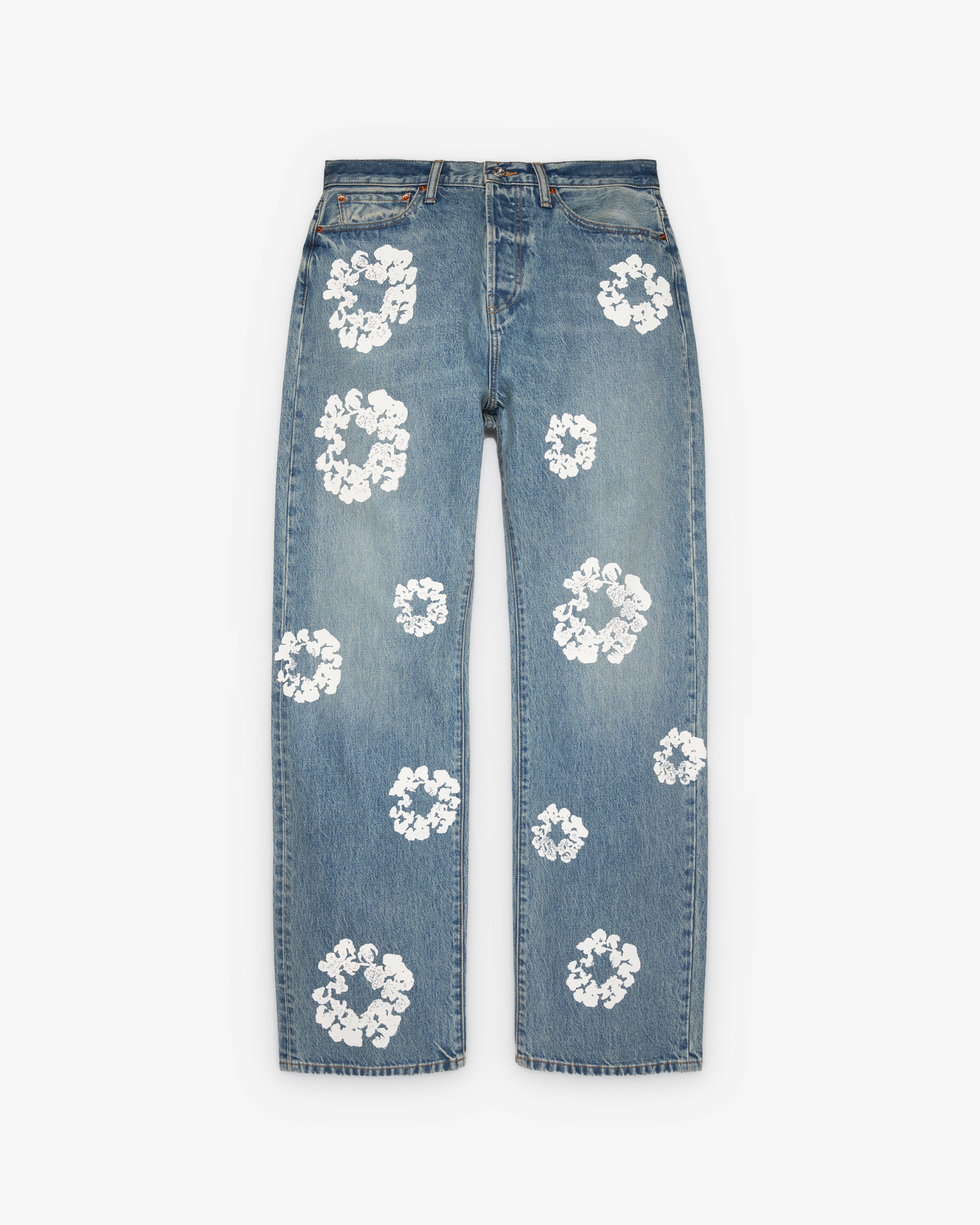 Denim Tears: Men's Baggy Denim Pants (Light Wash) | DSMNY E-SHOP