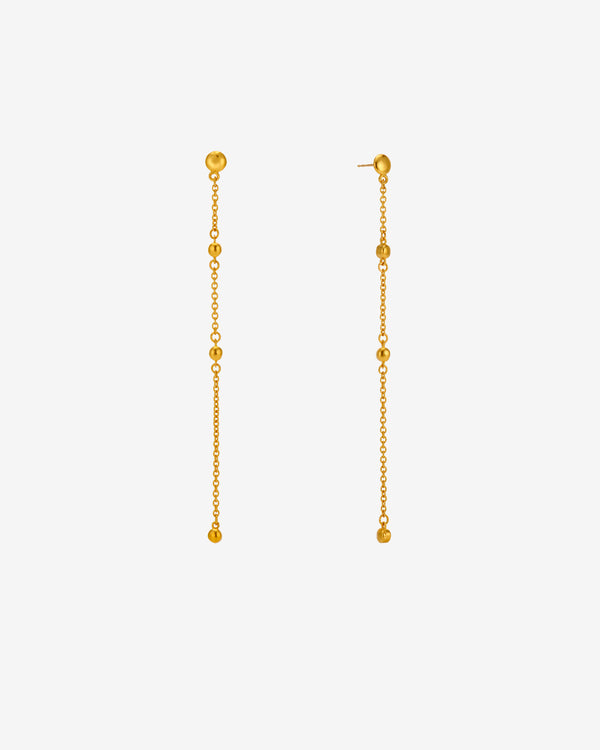 Mene - Beads Earrings - (Yellow Gold)