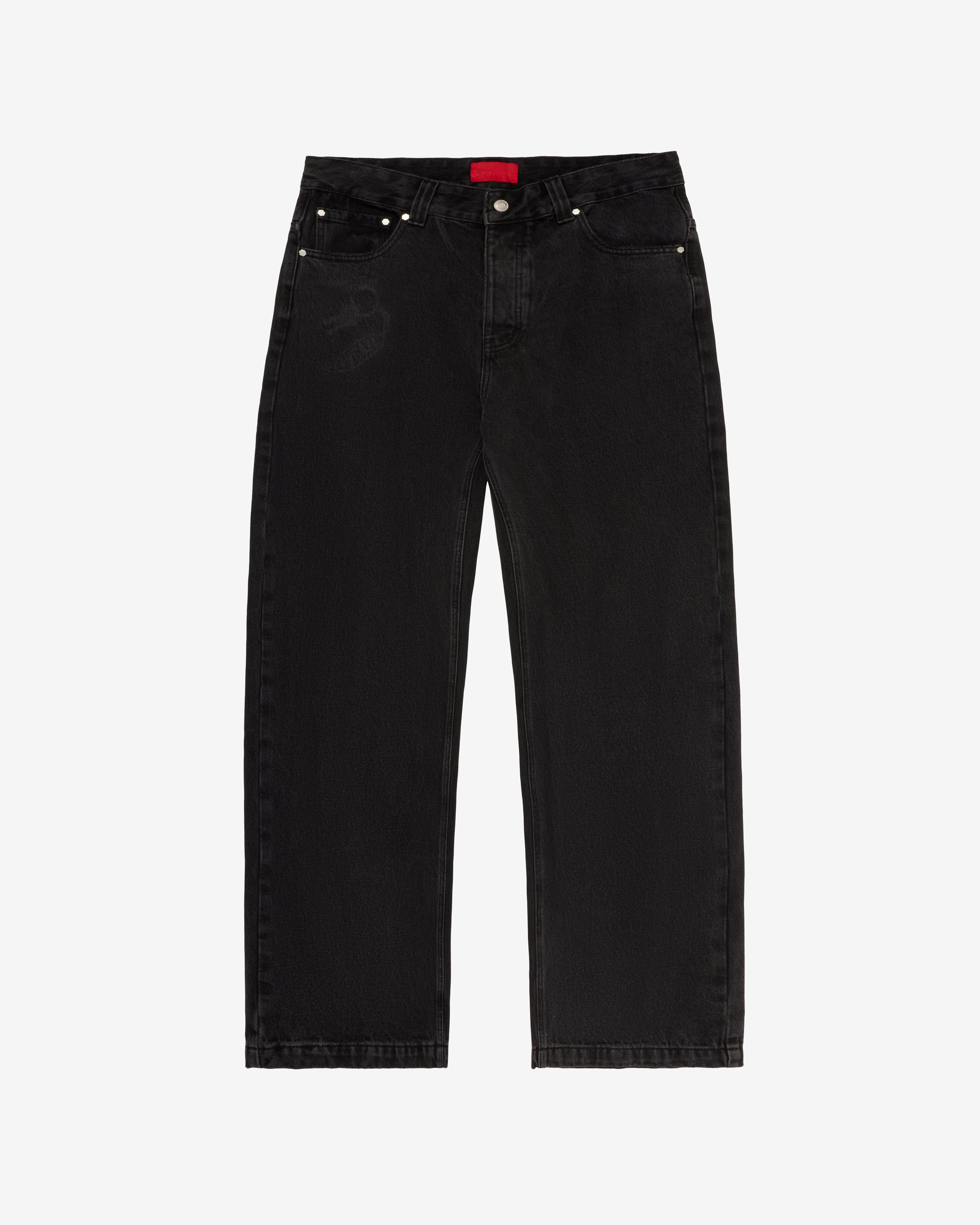 Fugazi: Men's Novelty Jeans (Washed Black) | DSMNY E-SHOP