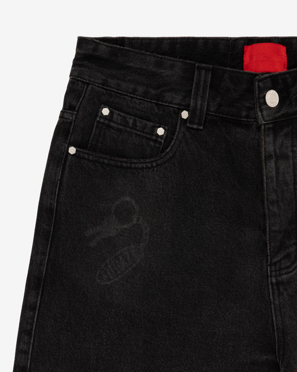 Fugazi - Men's Novelty Jeans - (Washed Black)