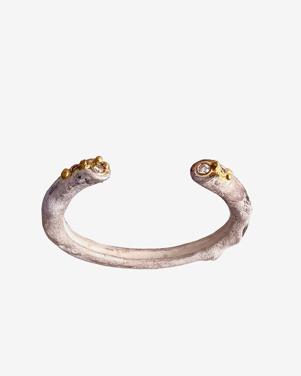 Weinan Pan - Bone Bangle - (Silver)