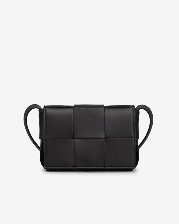 Bottega Veneta - Women’s Mini Cassette Bag - (Black/Gold)